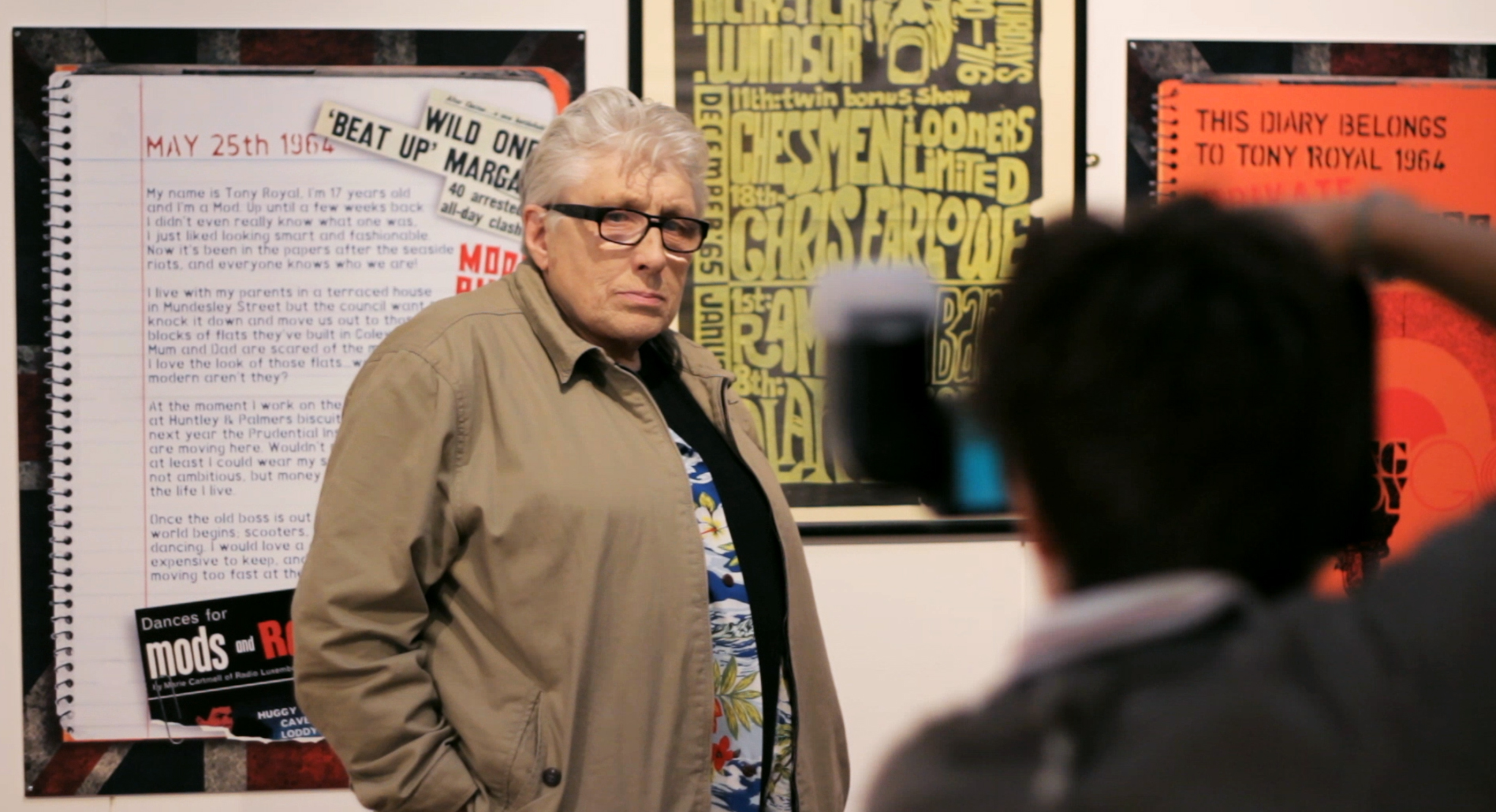 Chris Farlowe Having his Picture Taken by a Local Press Photogragher in Reading